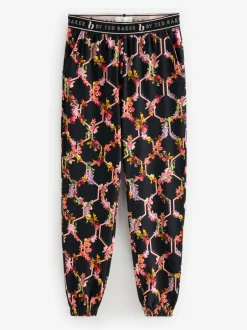 Pyjama's|Loungewear*B by Ted Baker Black Floral Black Pyjamas
