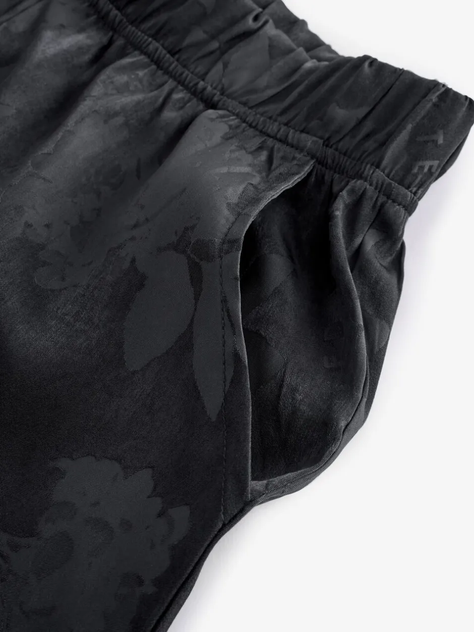 Pyjama's|Loungewear|B by Ted Baker Black Jacquard Floral Cami Pyjamas