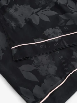 Pyjama's|Loungewear|B by Ted Baker Black Jacquard Floral Cami Pyjamas