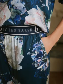 Pyjama's|Alle Nacht- En Loungekleding|B by Ted Baker Blue Floral Twosie Pyjamas