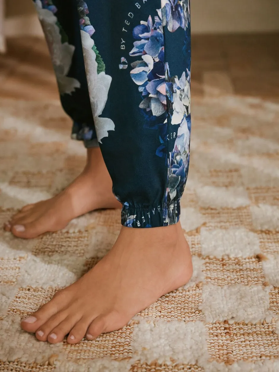 Pyjama's|Alle Nacht- En Loungekleding|B by Ted Baker Blue Floral Twosie Pyjamas