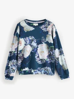 Pyjama's|Alle Nacht- En Loungekleding|B by Ted Baker Blue Floral Twosie Pyjamas