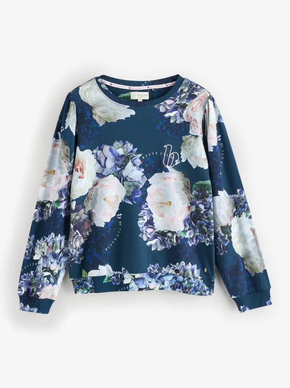 Pyjama's|Alle Nacht- En Loungekleding|B by Ted Baker Blue Floral Twosie Pyjamas