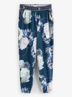 Pyjama's|Alle Nacht- En Loungekleding|B by Ted Baker Blue Floral Twosie Pyjamas