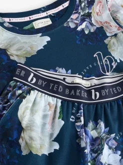 Pyjama's|Alle Nacht- En Loungekleding|B by Ted Baker Blue Floral Twosie Pyjamas