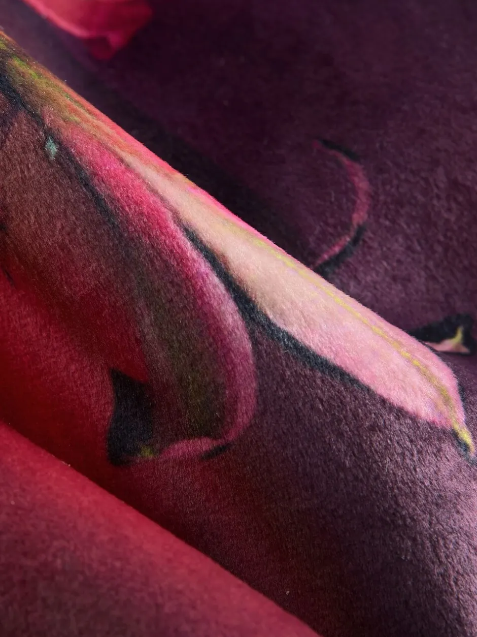 Badjassen|Alle Nacht- En Loungekleding|B by Ted Baker bordeauxrode comfortabele kamerjas
