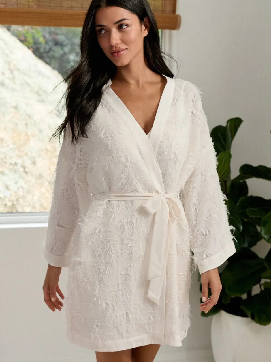 Badjassen|B by Ted Baker Feather Ivory Bridal Robe