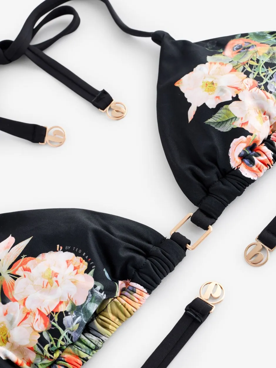 Badkleding|B by Ted Baker Koi Triangle Black Bikini Top