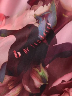 Pyjama's|Loungewear|B by Ted Baker Pink Floral Satin Jersey Pyjamas