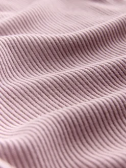 Pyjama's|Loungewear|B by Ted Baker Pink Ottoman Rib Wide Leg Lounge Trousers
