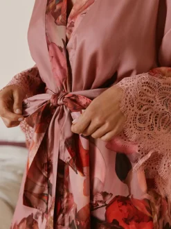 Badjassen|B by Ted Baker Pink Satin Robe
