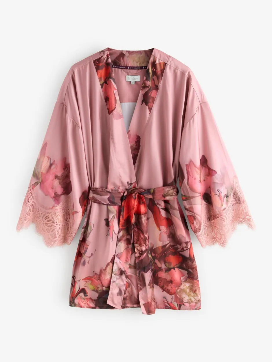 Badjassen|B by Ted Baker Pink Satin Robe