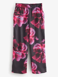 Pyjama's|Loungewear*B by Ted Baker Purple Satin Floral Cami Pyjamas