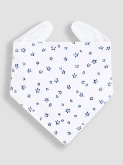 Slabbetjes|Jojo Maman Bébé - - 3 Katoenen babyslabbetjes Babyblauw