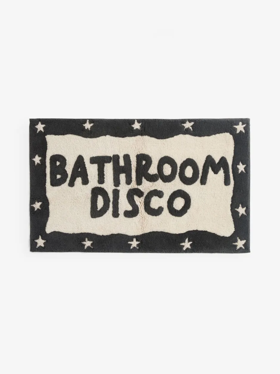 Handdoeken En Badmatten|Next Badkamer Discotapijt Zwart/wit
