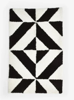 Handdoeken En Badmatten|Next Badmat met geometrisch patroon, 100% katoen