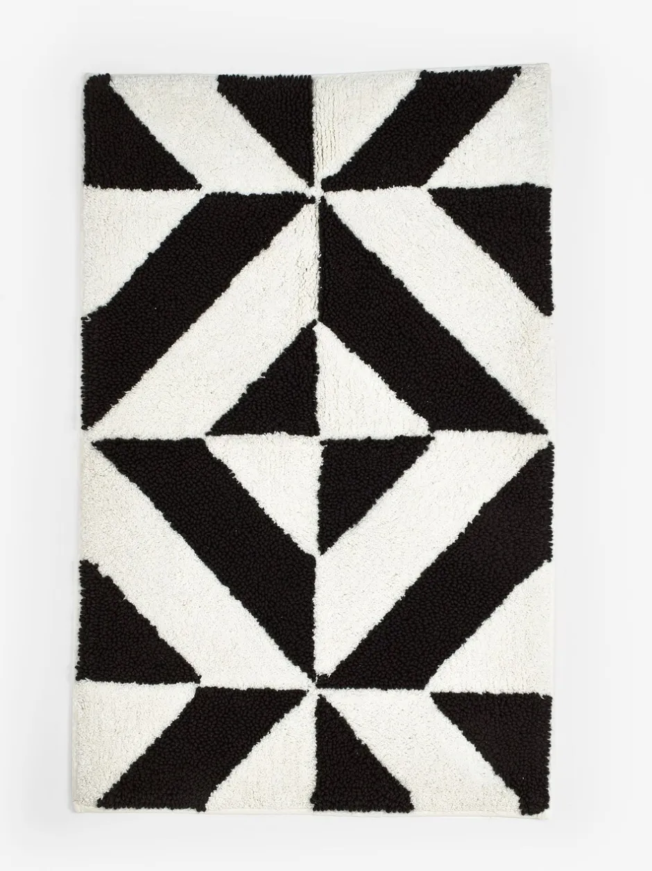 Handdoeken En Badmatten|Next Badmat met geometrisch patroon, 100% katoen