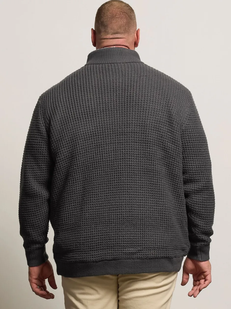 Jassen En Jacks|BadRhino Big & Tall Full Zip Cable Sherpa Lined Jacket