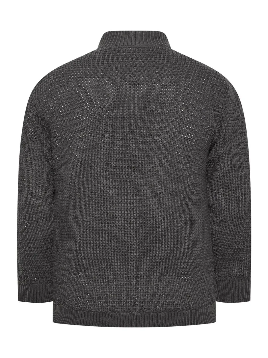 Jassen En Jacks|BadRhino Big & Tall Full Zip Cable Sherpa Lined Jacket