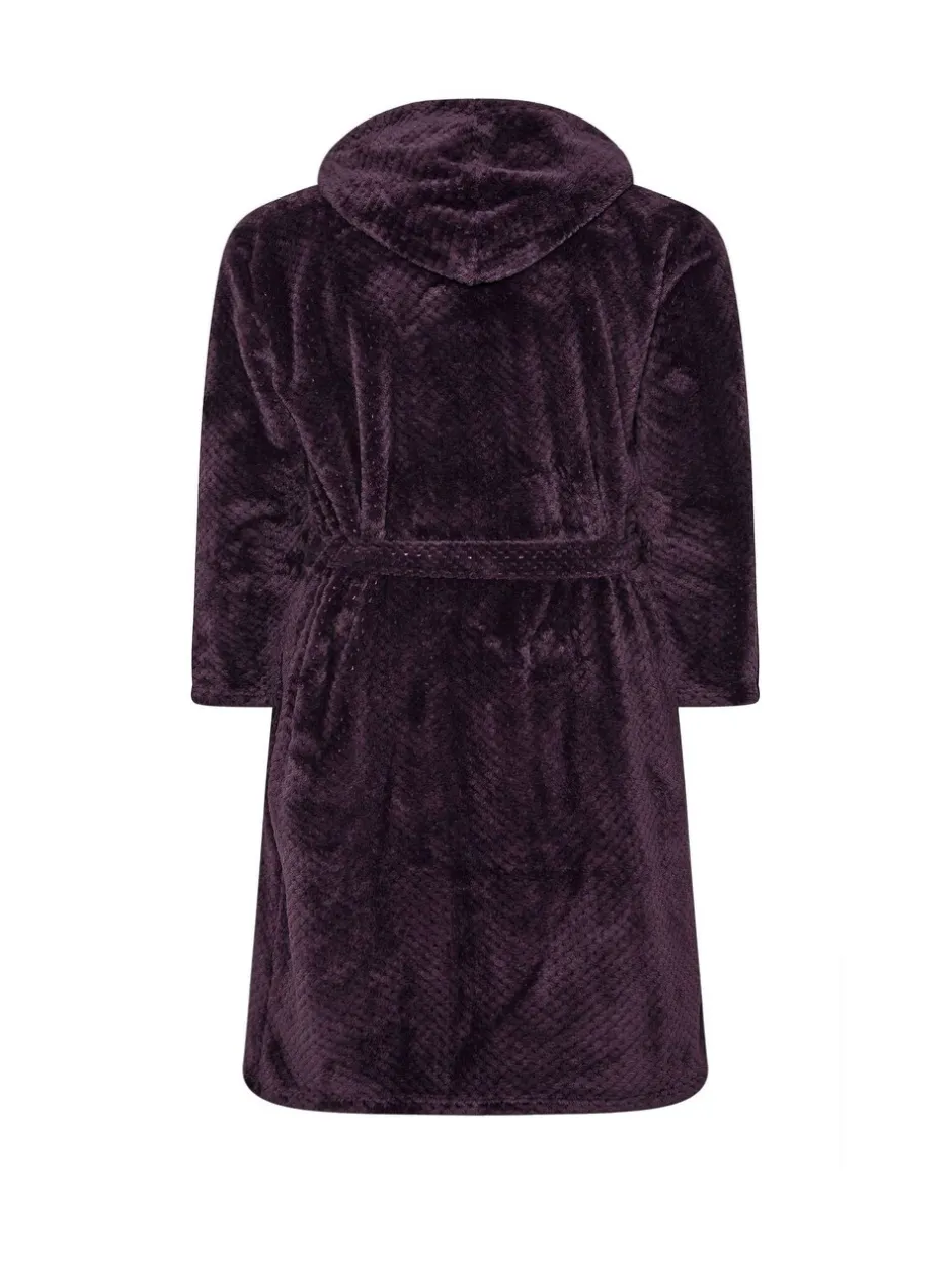 Kamerjassen En Badjassen|BadRhino Big & Tall Textured Hooded Robe