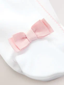 Babypakjes En Babypyjama's|Baker by Ted Baker - Born in 2026 - Witte pyjama met konijntjes