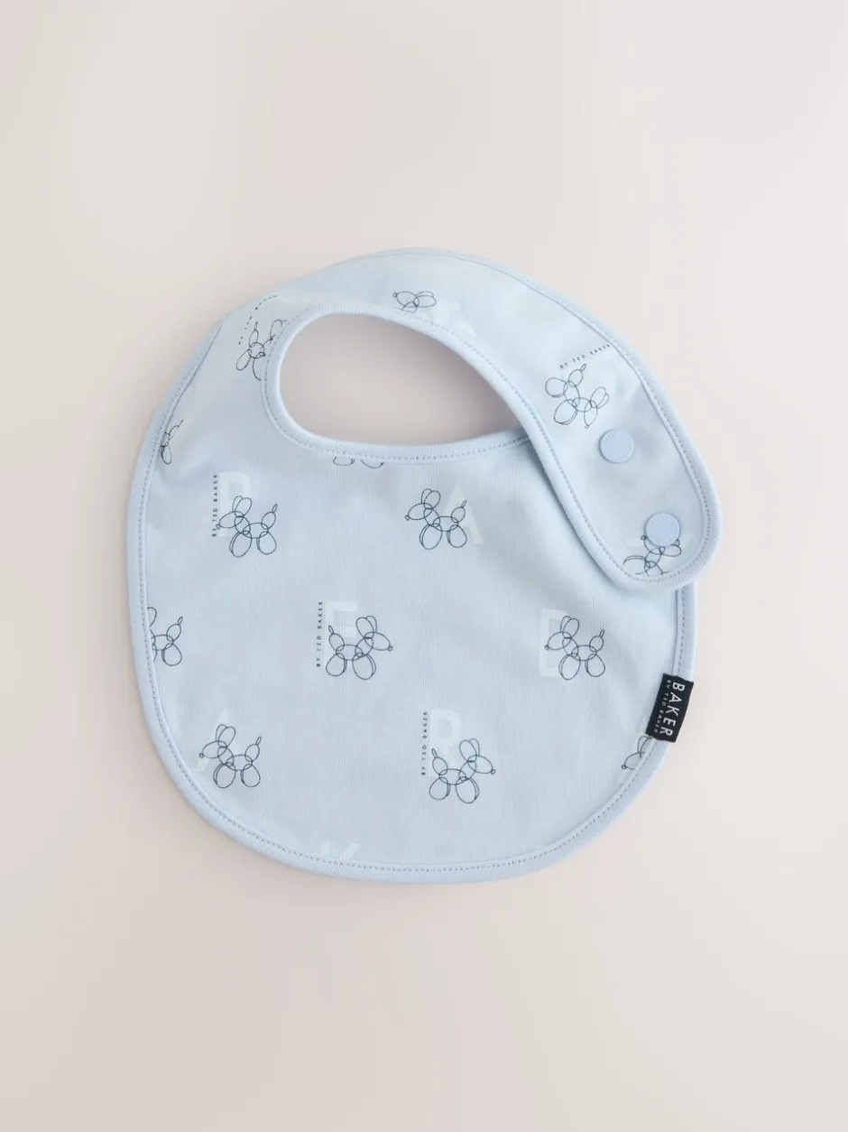 Slabbetjes*Baker by Ted Baker 2 Pack Blue Baby Bibs