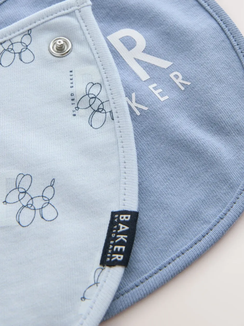 Slabbetjes*Baker by Ted Baker 2 Pack Blue Baby Bibs