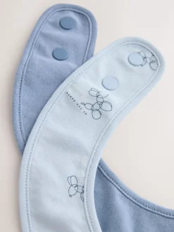 Slabbetjes*Baker by Ted Baker 2 Pack Blue Baby Bibs