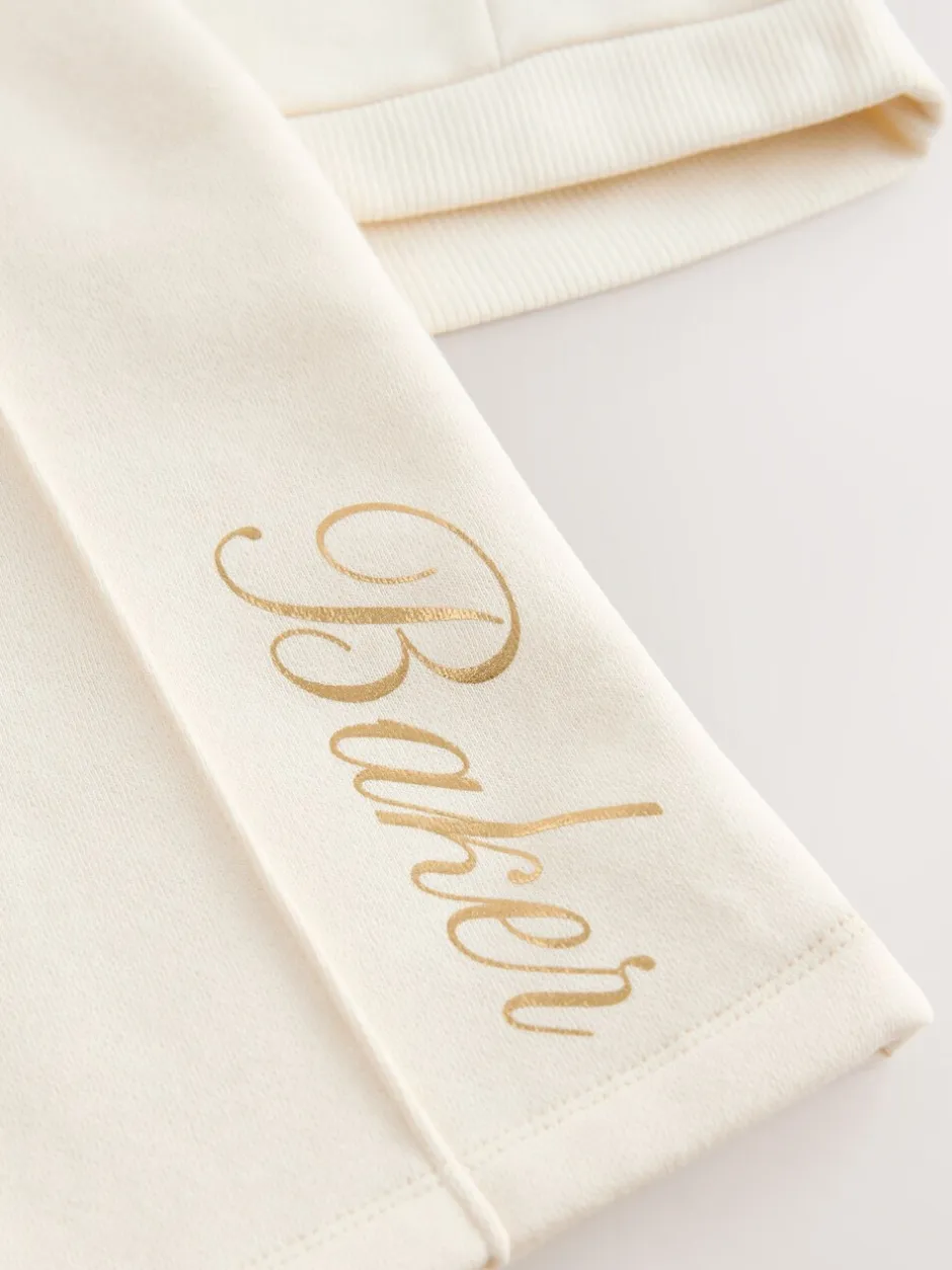 Sweaters En Hoody´S|Baker by Ted Baker 2 Piece Cream Sweat & Pintuck Wide Leg Jogger Set