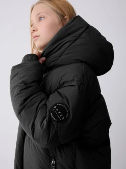 Schoolkleding|Jassen En Jacks*Baker by Ted Baker - Regenbestendige gewatteerde zwarte jas met dekbedomslag