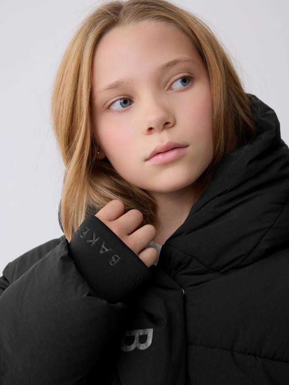 Schoolkleding|Jassen En Jacks*Baker by Ted Baker - Regenbestendige gewatteerde zwarte jas met dekbedomslag