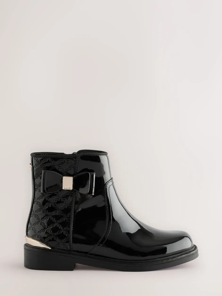 Boots*Baker by Ted Baker - Zwarte lakleren Chelsea-laarzen voor meisjes