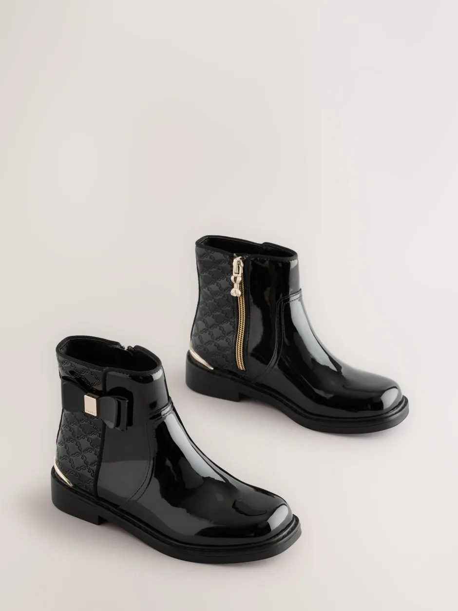 Boots*Baker by Ted Baker - Zwarte lakleren Chelsea-laarzen voor meisjes