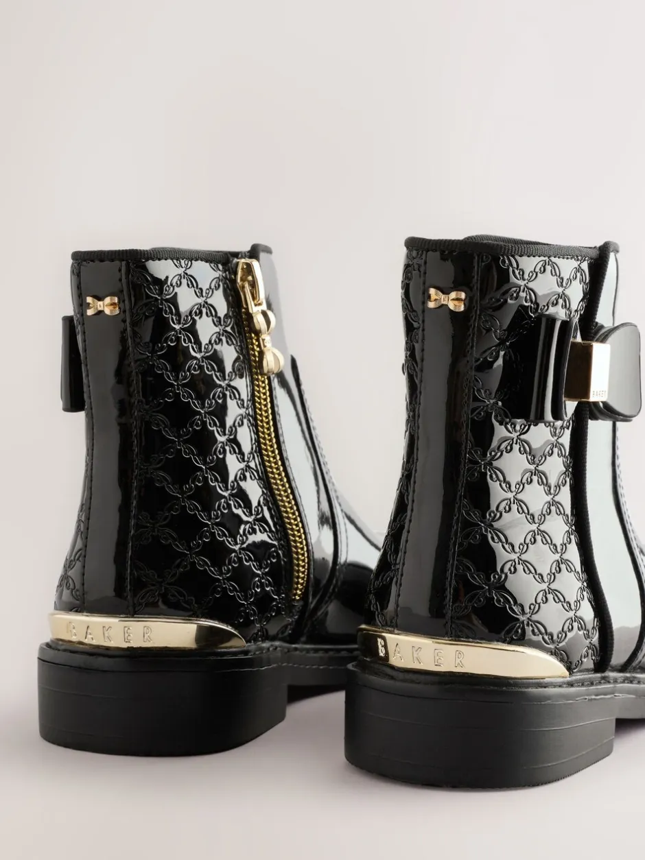 Boots*Baker by Ted Baker - Zwarte lakleren Chelsea-laarzen voor meisjes