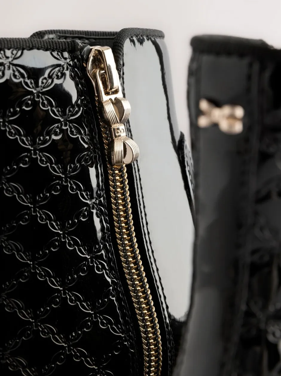 Boots*Baker by Ted Baker - Zwarte lakleren Chelsea-laarzen voor meisjes