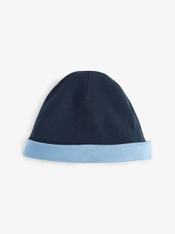 Rompertjes En Tuinbroeken|Baker by Ted Baker blauw 100% katoenen rompertje en omkeerbare hoed