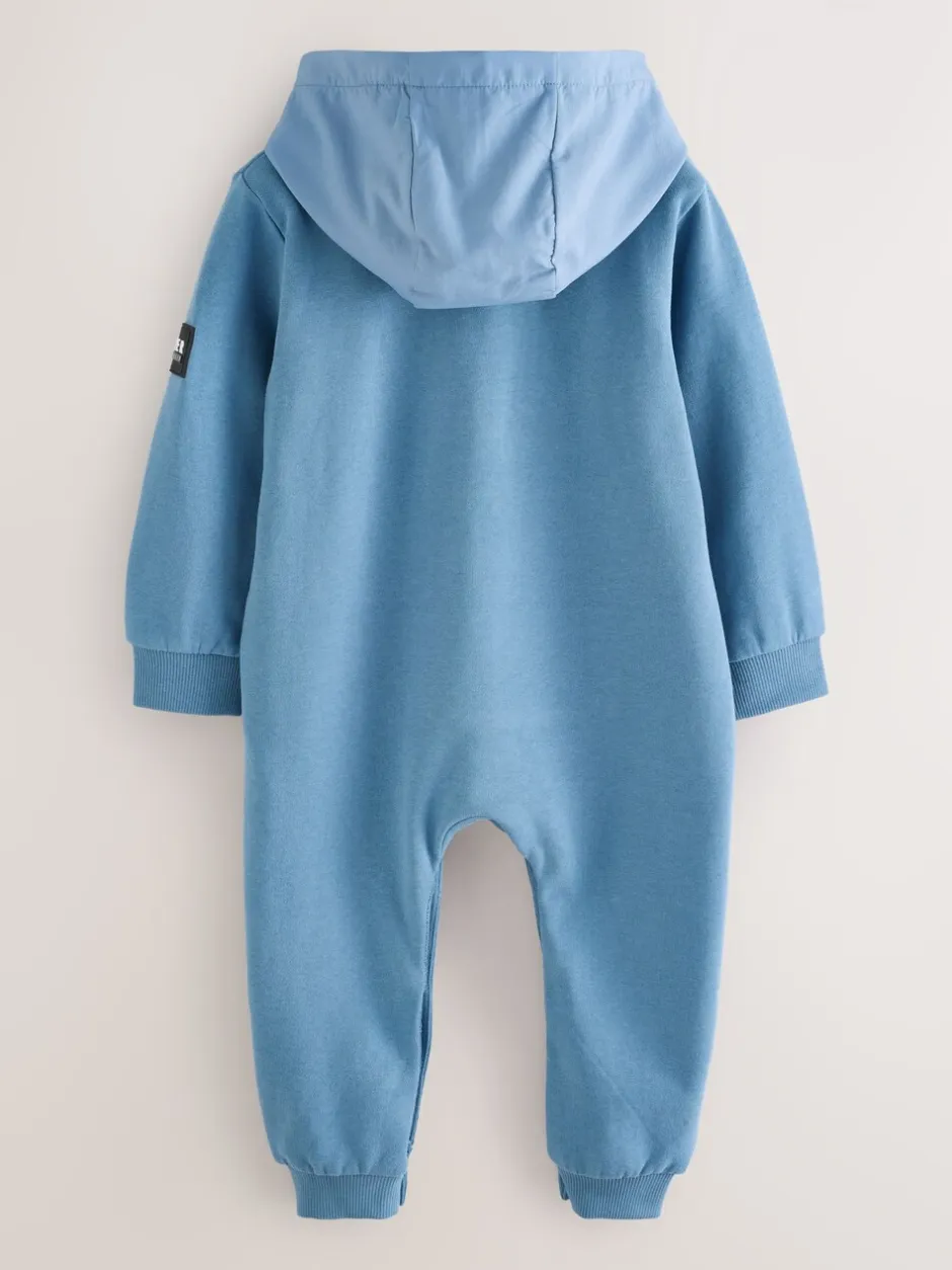 Rompertjes En Tuinbroeken|Baker by Ted Baker Blue Hooded Romper