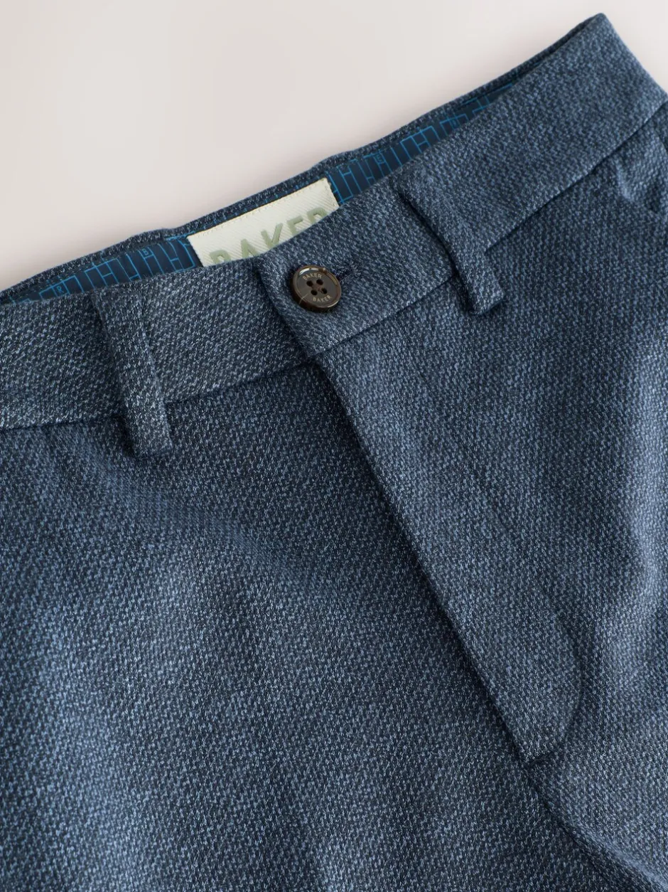 Kostuums En Herenvesten|Baker by Ted Baker Blue Jersey Suit Trousers