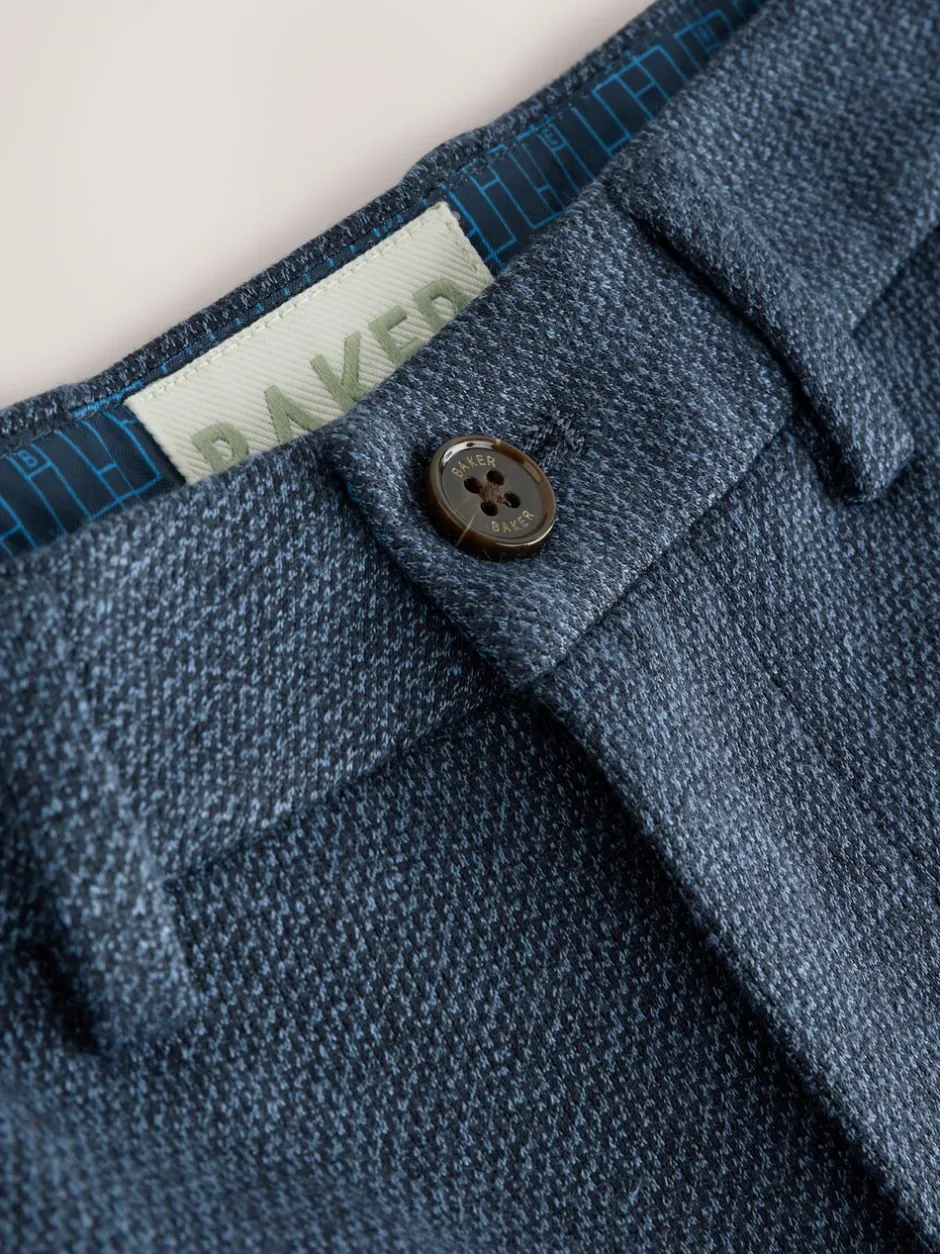 Kostuums En Herenvesten|Baker by Ted Baker Blue Jersey Suit Trousers