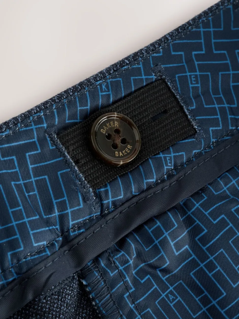 Kostuums En Herenvesten|Baker by Ted Baker Blue Jersey Suit Trousers