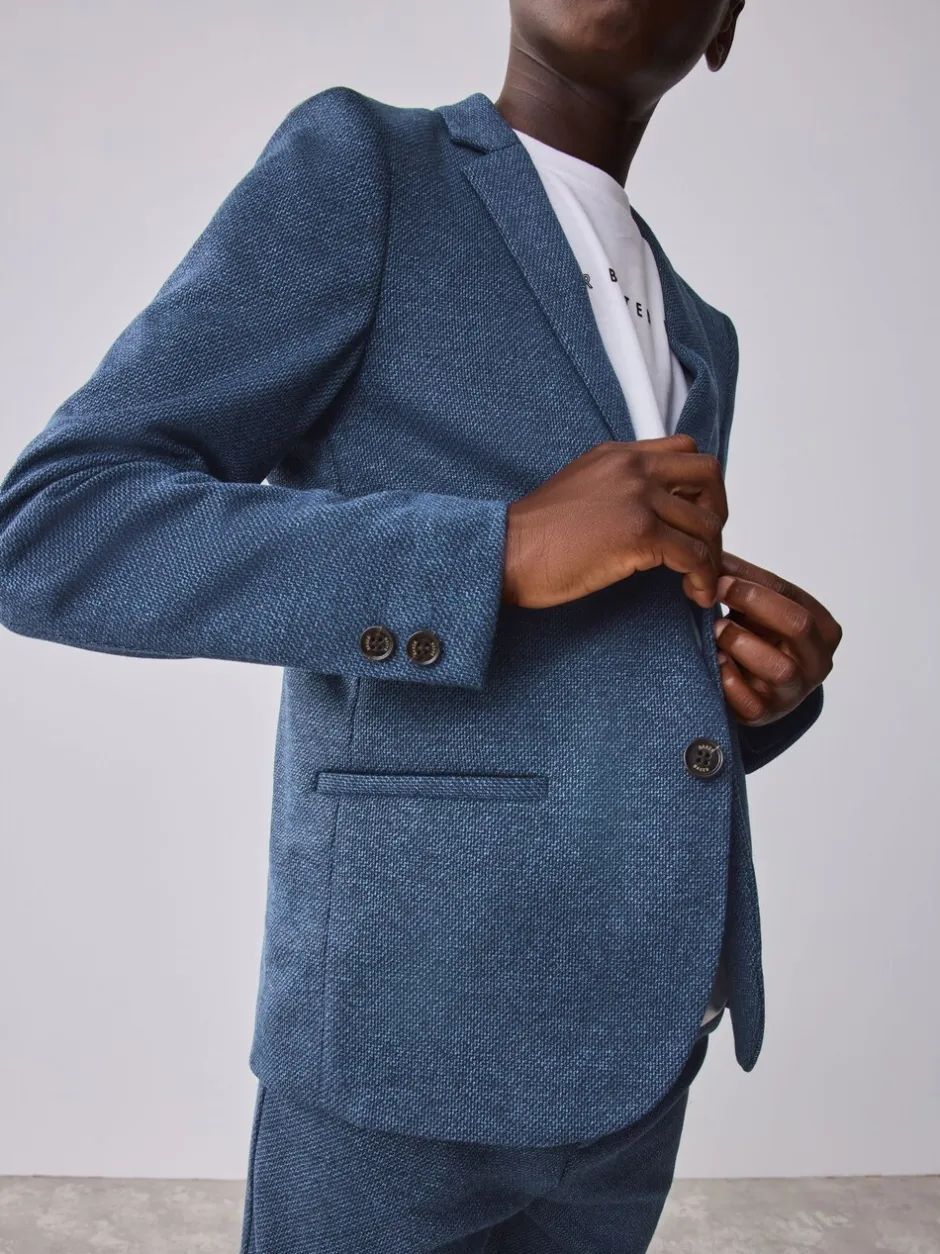 Kostuums En Herenvesten|Baker by Ted Baker Blue Jersey Suit Jacket