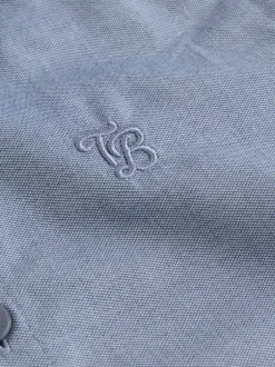 Shirts*Baker by Ted Baker Blue Short Sleeve Shirt with Bow Tie
