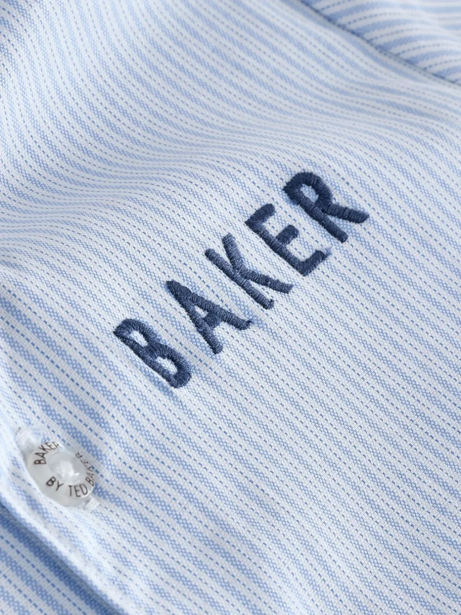 Rompertjes En Tuinbroeken|Baker by Ted Baker Blue Smart Bow Tie Rompersuit
