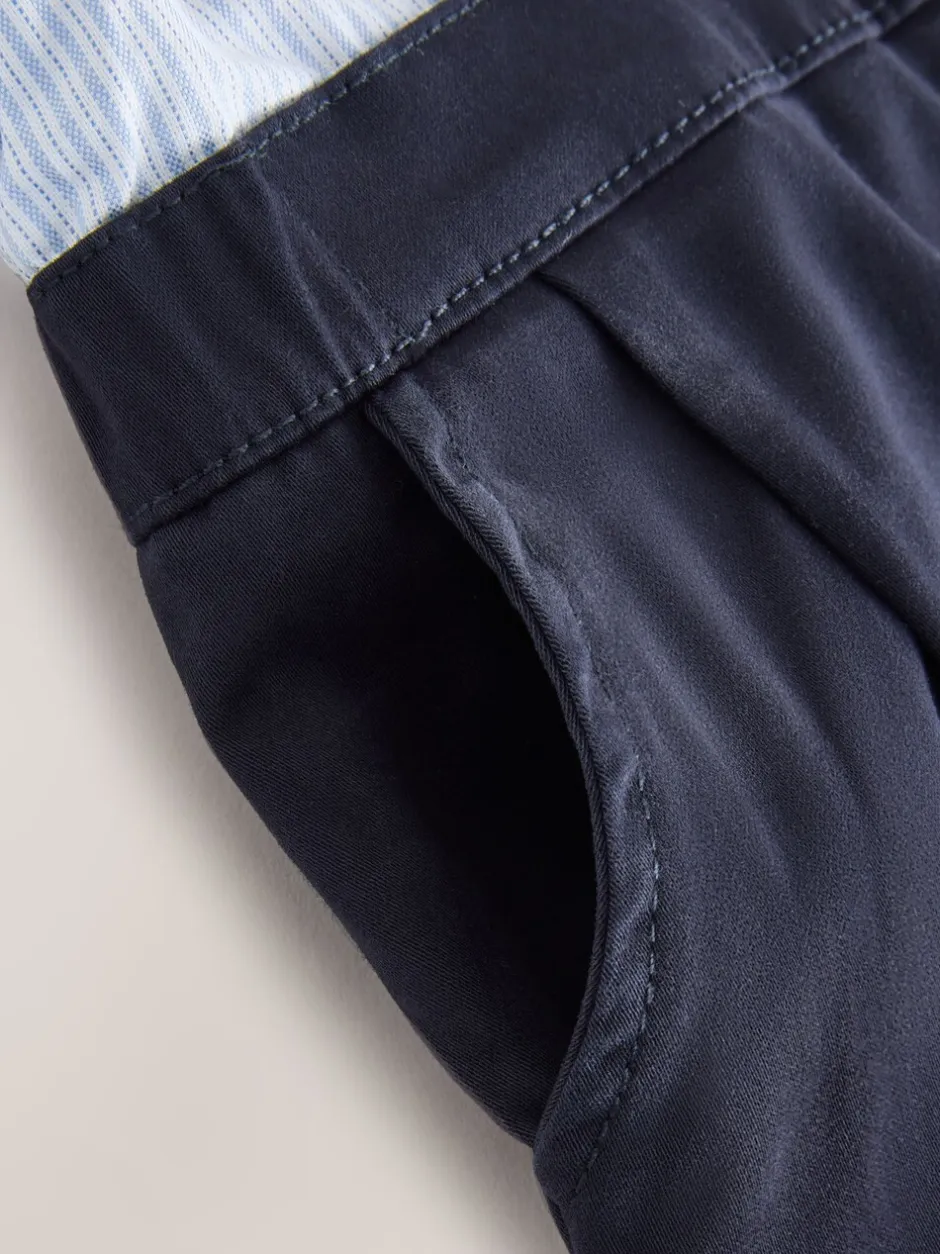 Rompertjes En Tuinbroeken|Baker by Ted Baker Blue Smart Bow Tie Rompersuit