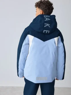 Jassen En Jacks*Baker by Ted Baker Blue Waterproof Padded Ski Coat