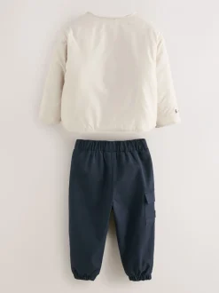 Jassen En Jacks|Broeken En Chino's|Baker by Ted Baker Bomber Jacket, T-Shirt and Joggers Set