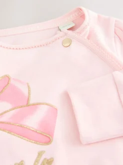 Babypakjes En Babypyjama's|Baker by Ted Baker - Born in 2026 - babypyjama met strik in roze