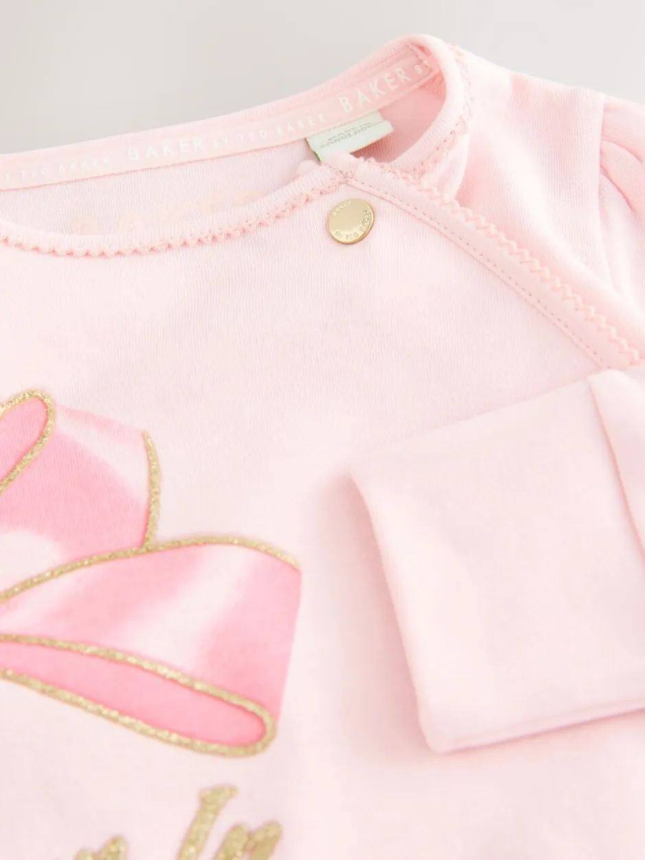 Babypakjes En Babypyjama's|Baker by Ted Baker - Born in 2026 - babypyjama met strik in roze