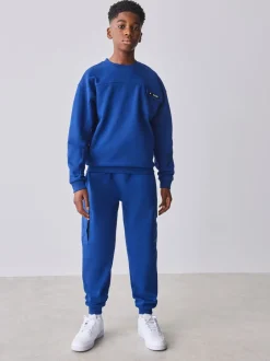 Joggingbroeken|Sweaters En Hoody´S|Baker by Ted Baker Cobalt Blue Oversized Sweatshirt and Joggers Set