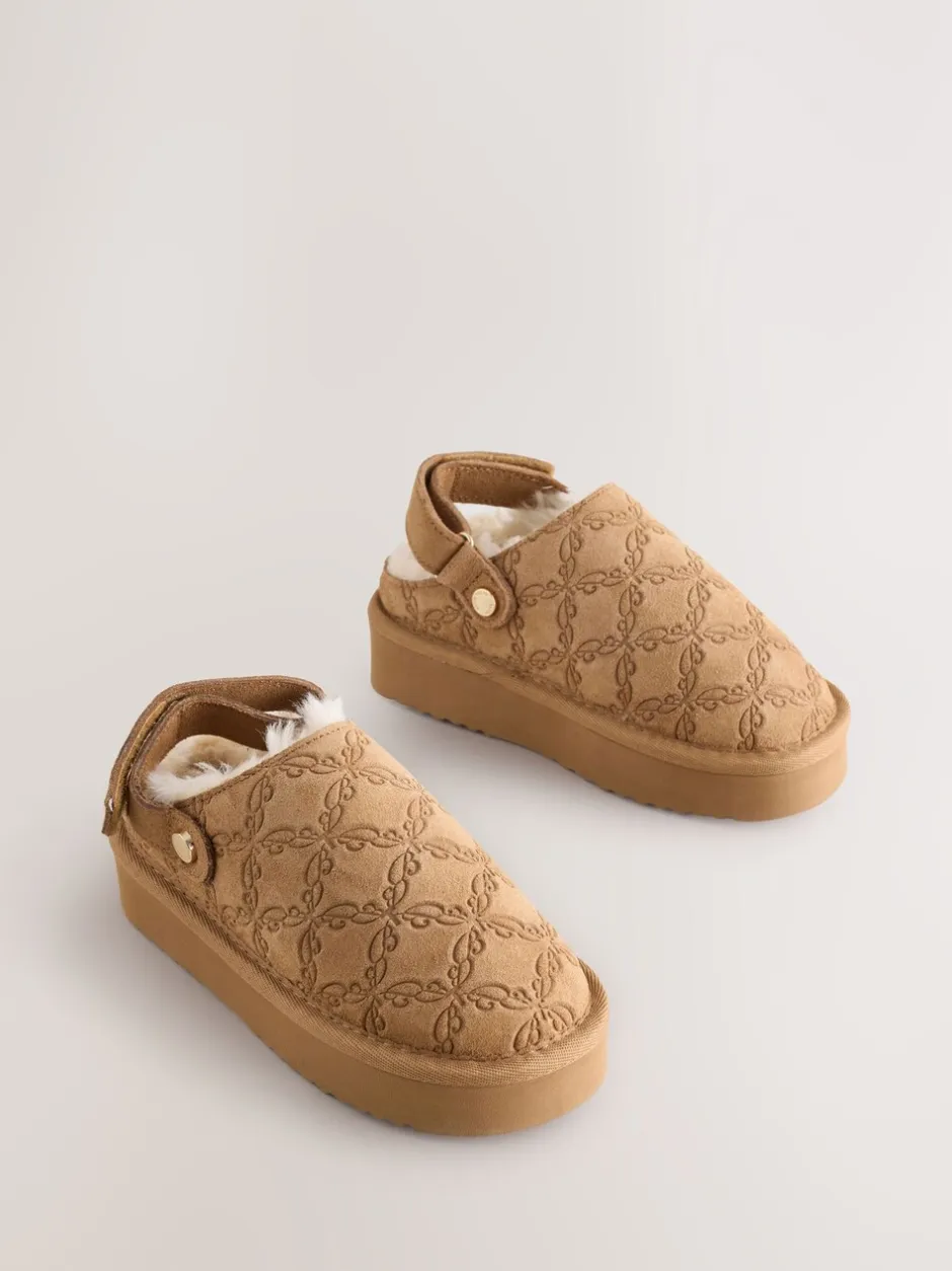 Pantoffels|Baker by Ted Baker Meisjes Slingback Muiltjes Klomp Pantoffels